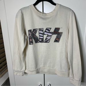 KISS Logo Rock Band Crewneck Sweatshirt